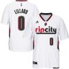 damian lillard rip city sleeves jersey